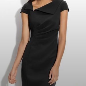 Tahari Arthur S. Levine Midi Black Dress